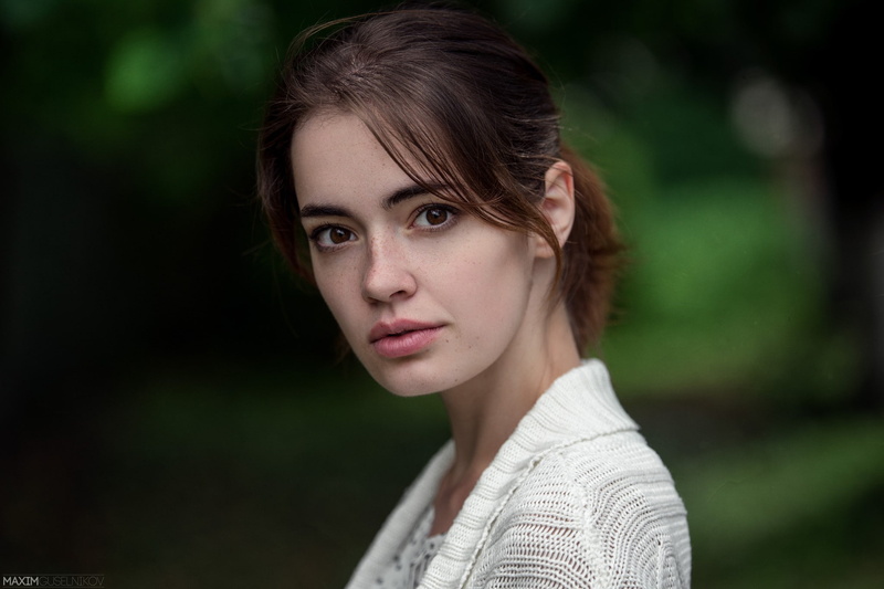 Maxim Guselnikov, 1080P, face, Lidia Savoderova, women, portrait