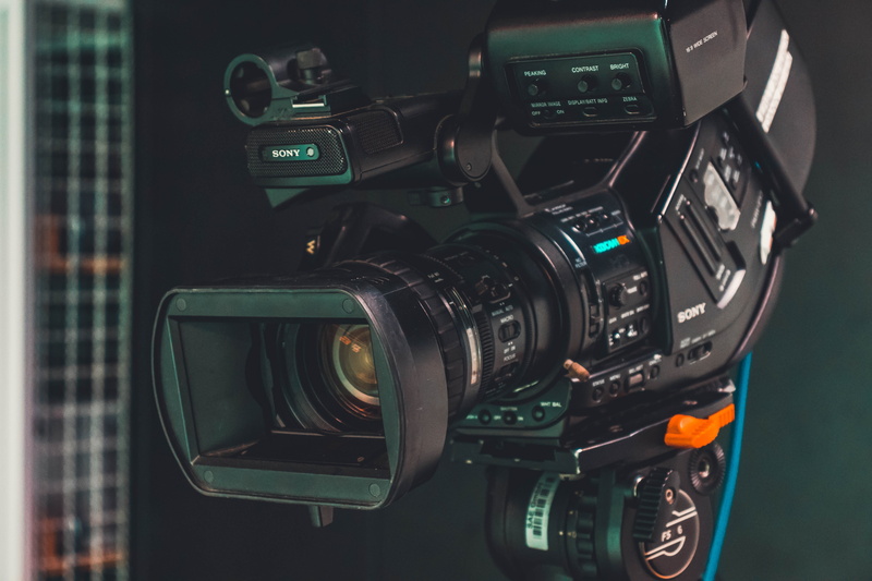 video camera, television, screen, camera, tripod, home video camera, gray, no people, cinema, photography themes, close-up, equipment, sony mpw ex3, film camera
