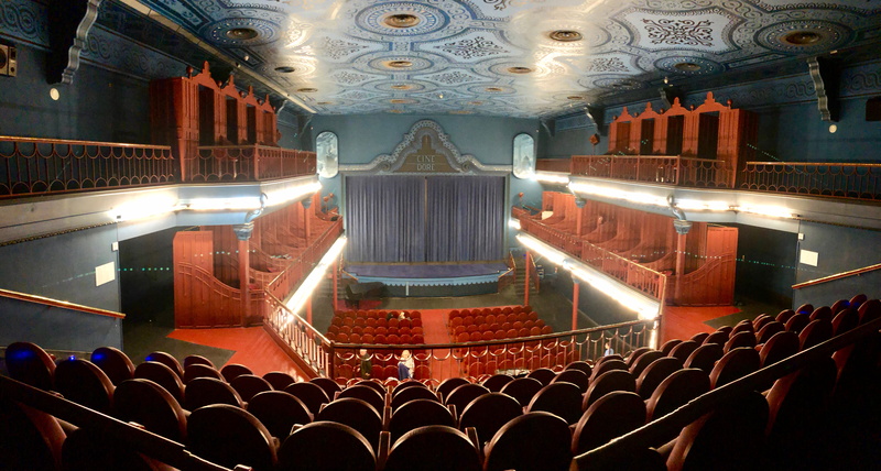 sport, pattern, cinema, train, calle de santa isabel, illuminated, stage, theater, room, spain, architecture, building, built structure, large group of people