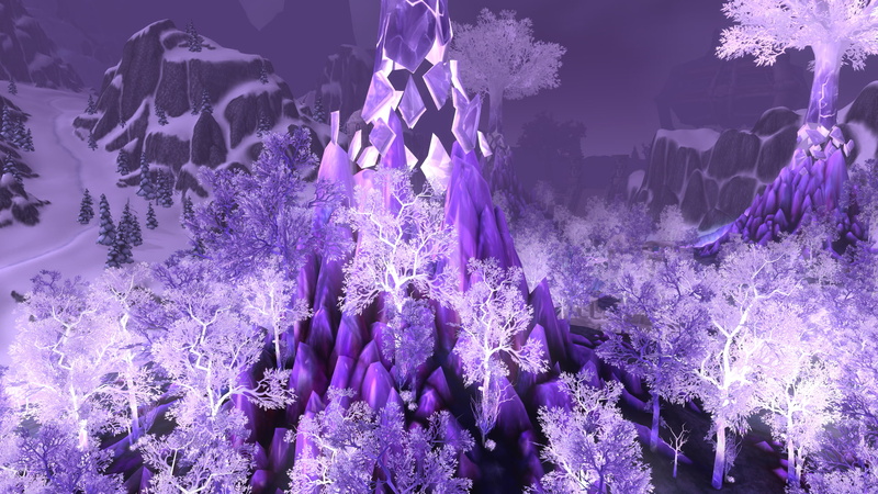 nature, beauty in nature, day, purple, Blizzard Entertainment, close-up, freshness, no people, 1080P, World of Warcraft, growth, tree, video games, plant