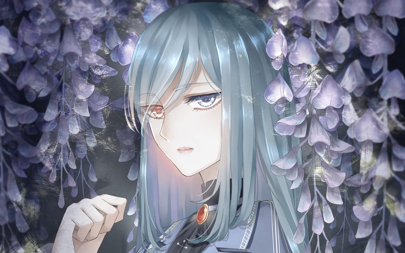 anime, eyeglasses, girl, young women, design, haired, decoration, caucasian Ethnicity, backgrounds, young Adult, looking, female, females, nature, human Face