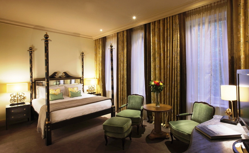 hotel Room, curtain, lifestyles, flooring, luxury, dark green, architecture, lamp, design, carpet - Decor, vase, room, hotel Suite, modern, chair, absence