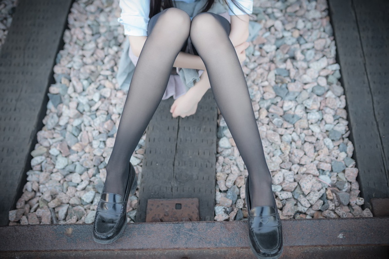 pleated skirt, Silk stockings, uniform, short skirt, 66:Beauty, legs, 2K