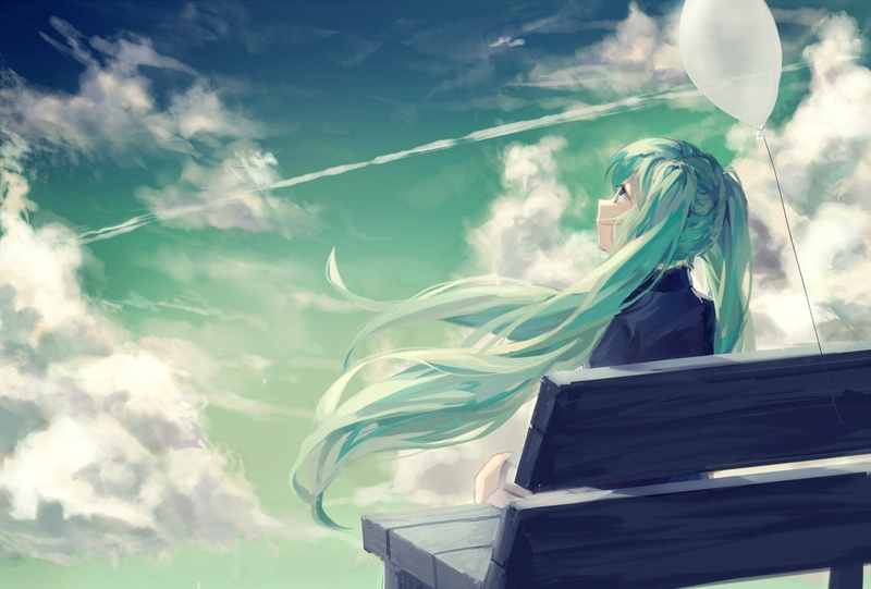 vocaloid, miku, pleated, hatsune, 720P, aqua, white, skirt