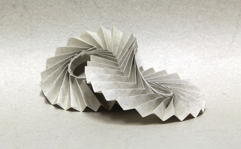 still life, no people, art and craft, creativity, pattern, close-up, table, 4K, Vintage, pleats, origami, single object, indoors, high angle view, gray