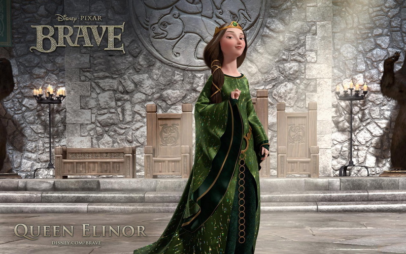elinor, disney, movie, queen, brave, 1080P, 1920x1200, poster, cartoons, pixar, queen elinor