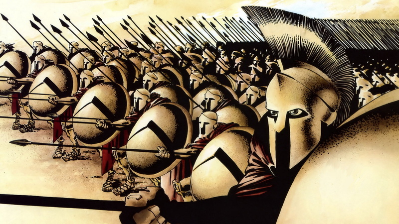 cartoon/comic, 1080P, spartans, 300, hd