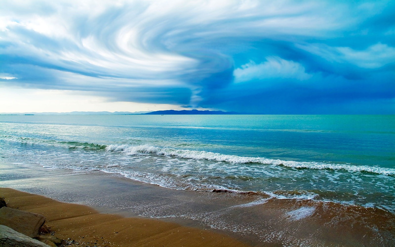 tranquility, horizon over water, seashore, photography, day, power in nature, beach, sand, land, outdoors, scenics - nature, wave, water, turquoise colored