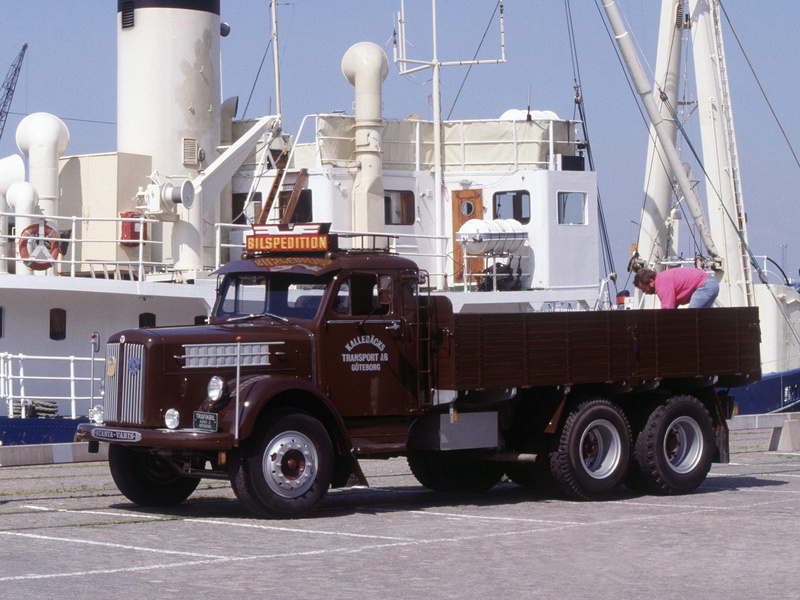 tractor, 1080P, retro, scania, ls71, semi, vabis, 1954