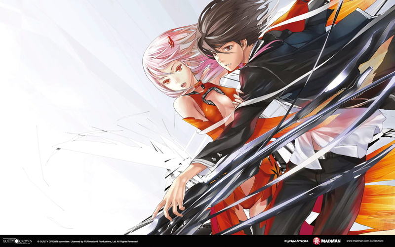 Yuzuriha Inori, manga, Ouma Shuu, Guilty Crown, 720P