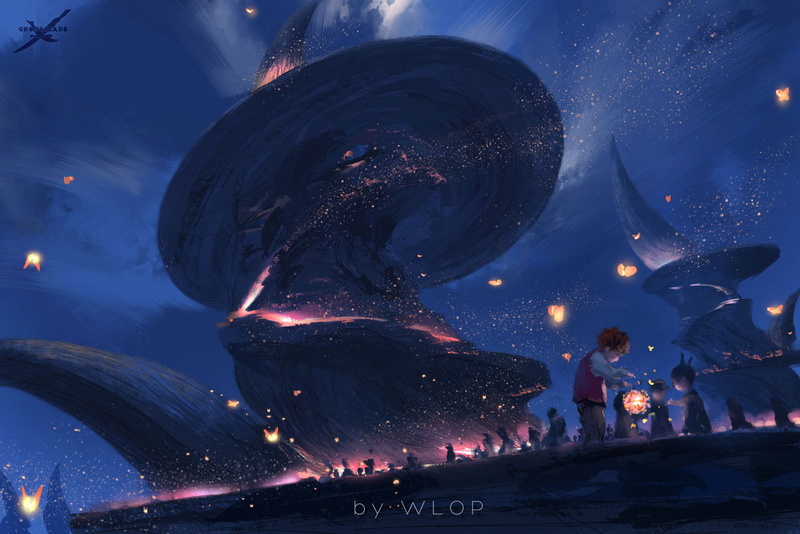 anime, Ghost Blade, 720P, fantasy art, WLOP