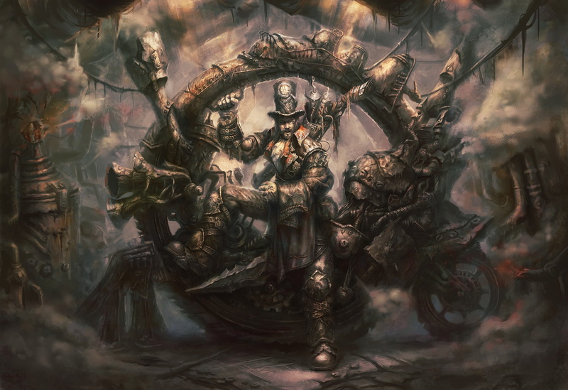 digital art, artwork, Steampunk, Top Hat, 1080P, Monocles, fantasy Art