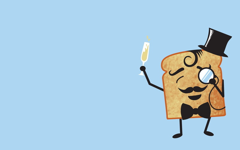 1080P, monocle, hat, sandwich