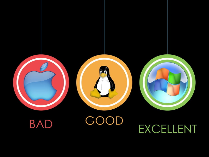 windows, linux, mac, inc, art, tux, technology, x, apple, Apple Inc., hd, 720P, microsoft, pendulum, pc