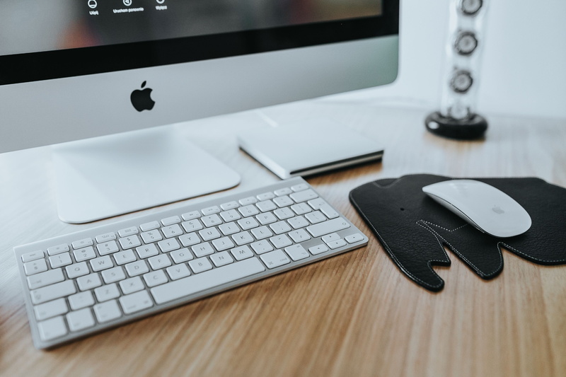 laptop, communication, White Apple, business, technology, computer Monitor, computer equipment, office, mousepad, connection, 4K, wireless technology