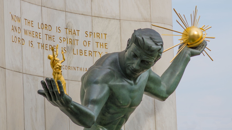 statue, 5K, religion, Detroit
