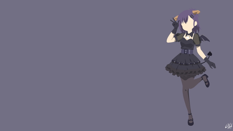 Anime, 1080P, Gabriel DropOut, Minimalist, Vignette Tsukinose April