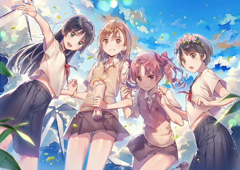 Kuroko Shirai, Kazari Uiharu, Anime, Ruiko Saten, To Aru Kagaku No Railgun, 1080P, Mikoto Misaka