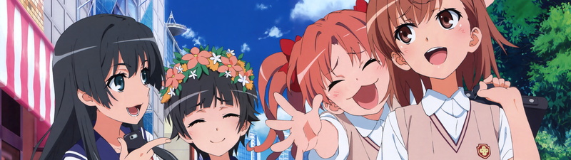 Mikoto Misaka, Anime, Kuroko Shirai, Kazari Uiharu, Ruiko Saten, 4K, Toaru Majutsu no Index