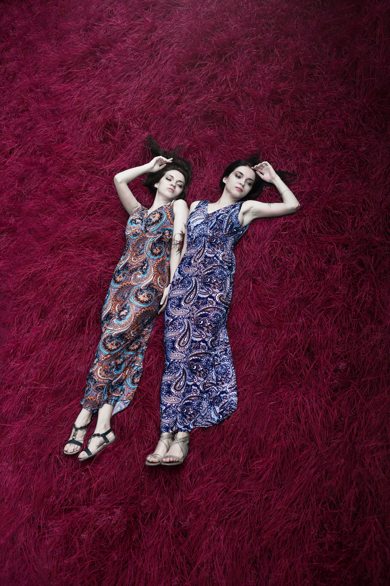 people, two people, only women, young adult, two, lie, glamour, multicolored, lying, book, directly above, human body part, eyes, view, human arm, hairstyle