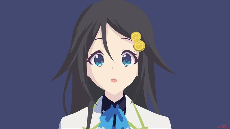 front view, indoors, close-up, human representation, costume, creativity, studio shot, blue, art and craft, women, black color, Musaigen no Phantom World