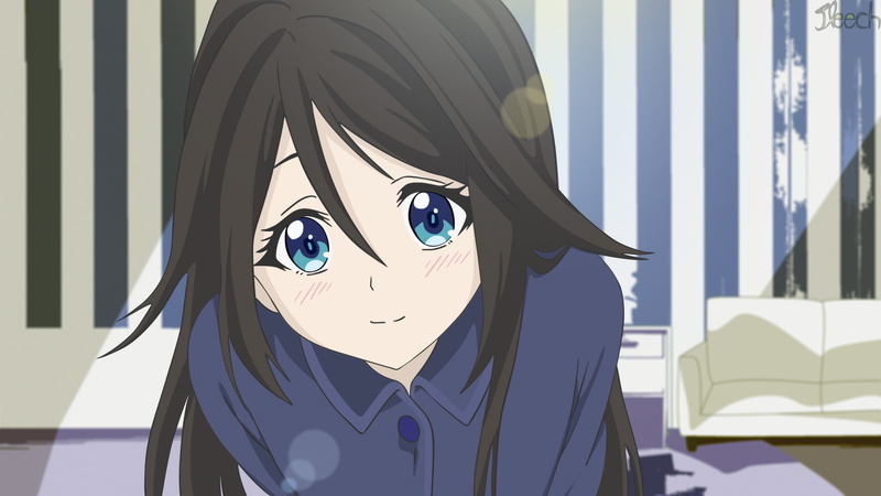 Myriad Colors Phantom World, Black Hair, Blue Eyes, Long Hair, Smile, Anime, Musaigen no Phantom World, Reina Izumi, 1080P