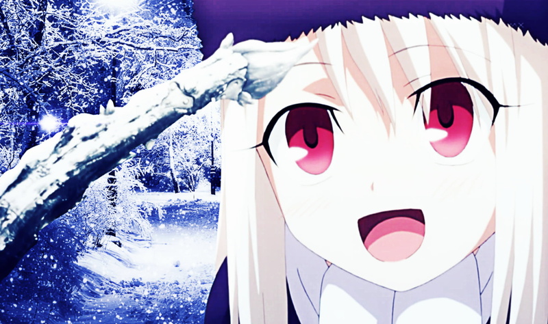 nature, tree, no people, Fate/kaleid liner Prisma Illya, winter, 1080P, focus on foreground, cold temperature, snow, outdoors, plant, sunlight, covering