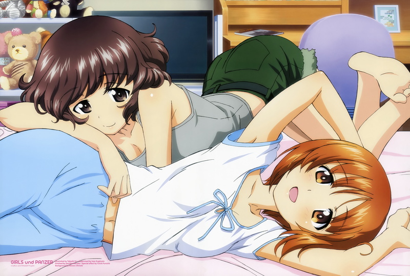miho, nishizumi, panzer, scan, yukari, akiyama, sugimoto, girls, 5K, und, isao