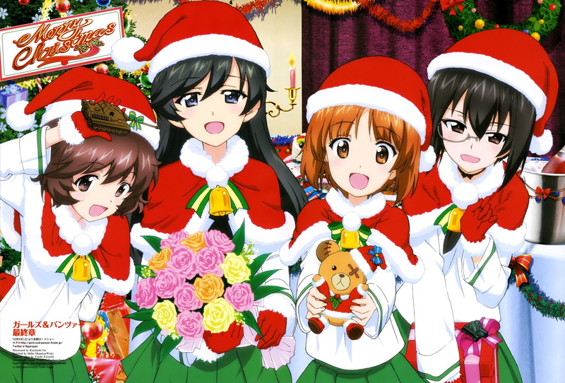 Girls und Panzer, Hana Isuzu, Momo Kawashima, Miho Nishizumi, Anime, 1080P, Yukari Akiyama