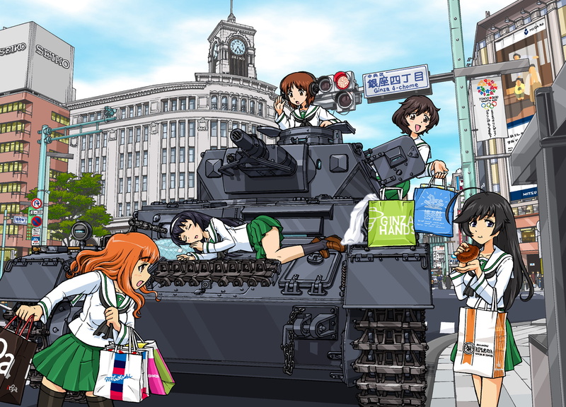 girls, 1080P, nishizumi, saori, isuzu, hana, panzer, takebe, akiyama, mako, seifuku, miho, yukari, lim, reizei, und