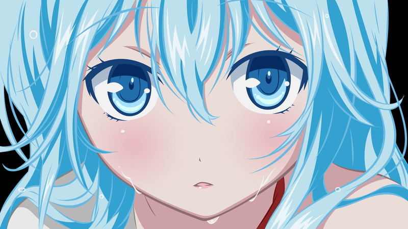 blue eyes, 4K, Touwa Erio, anime girls, Denpa Onna To Seishun Otoko