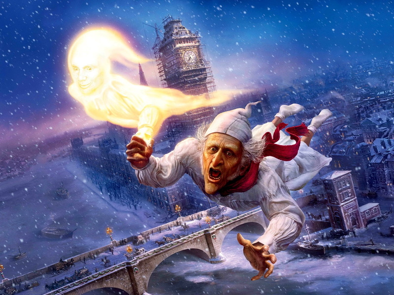 night, pajamas, building exterior, 720P, flame, outdoors, adult, spirituality, snowing, old man, winter, urban Scene, christmas, man, mammal, ghost, celebration