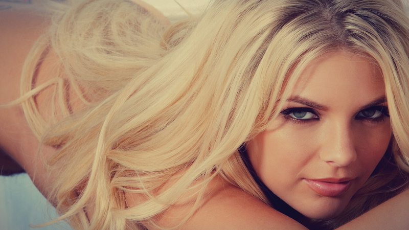 women, lying down, blonde, Jana Jordan, 1080P