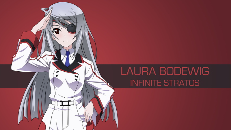 4K, Infinite Stratos, anime girls, Bodewig Laura