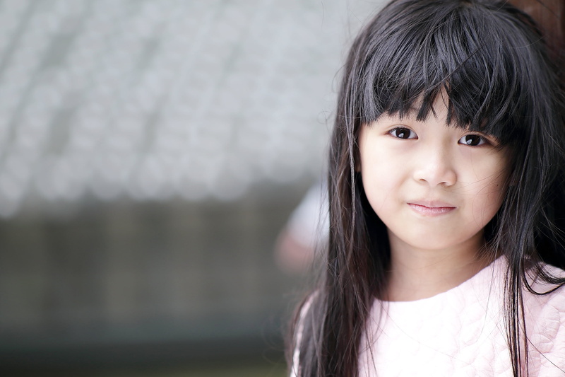 looking at camera, young, outdoors, happiness, human face, innocence, women, girl, real people, front view, asian Ethnicity, 2K, cute, portrait, childhood