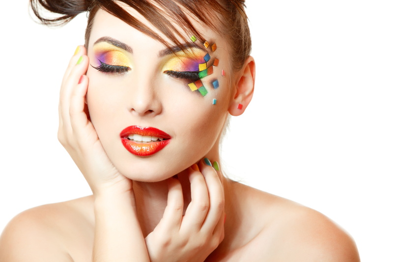 model, face, nail, style, fashion, portrait, eyelash, make-up, beauty, neck, manicure, human face, white background, makeup, lips, closed eyes, fashion model