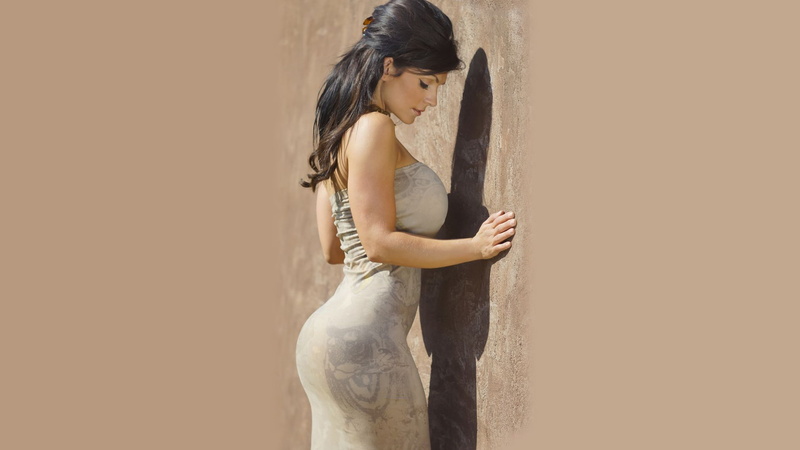 model, Denise Milani, 1080P, skirt, dress