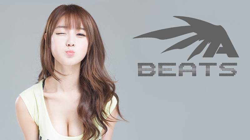 one person, front view, beautiful woman, choi seul gi model winking asian women brunette, indoors, studio shot, brown hair, young adult, adult, digital composite