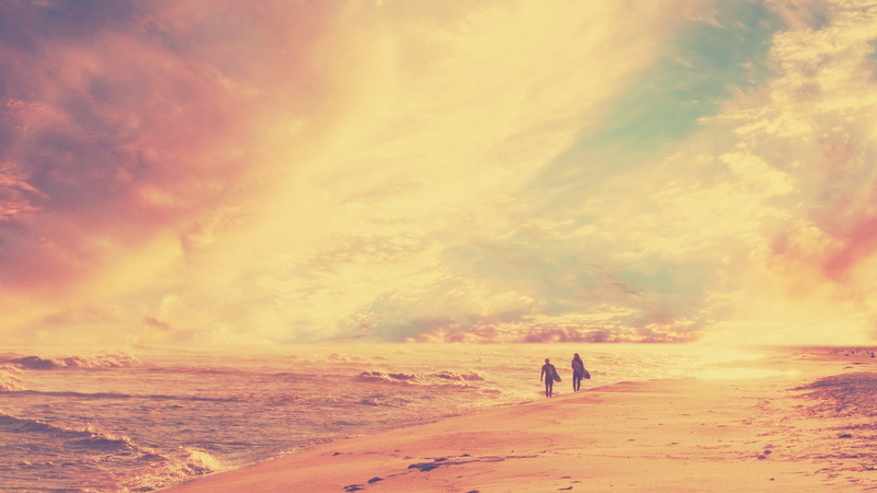 beach, surf, surfing, ocean, hd, warm, 1080P, nature
