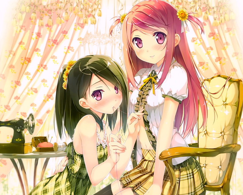 2K, Shizuku (Kantoku), anime, Kurumi (Kantoku), original characters, Kantoku, Afterschool of the 5th year, anime girls