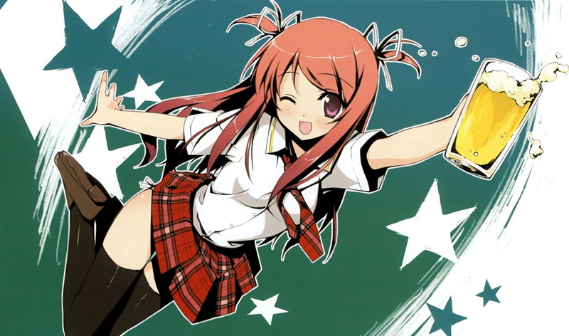 school, girls, characters, anime, kurumi, uniforms, artist, beers, original, kantoku, 1080P