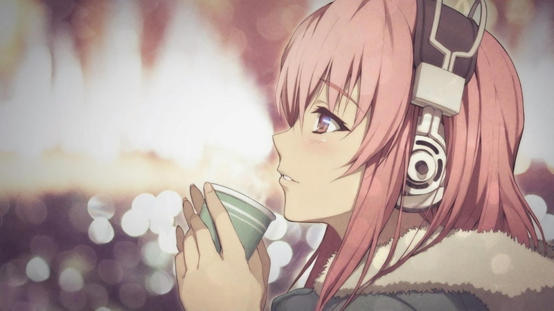 1080P, young adult, headshot, arts culture and entertainment, human body part, people, art and craft, nitroplus super sonico pink hair profile anime girls anime