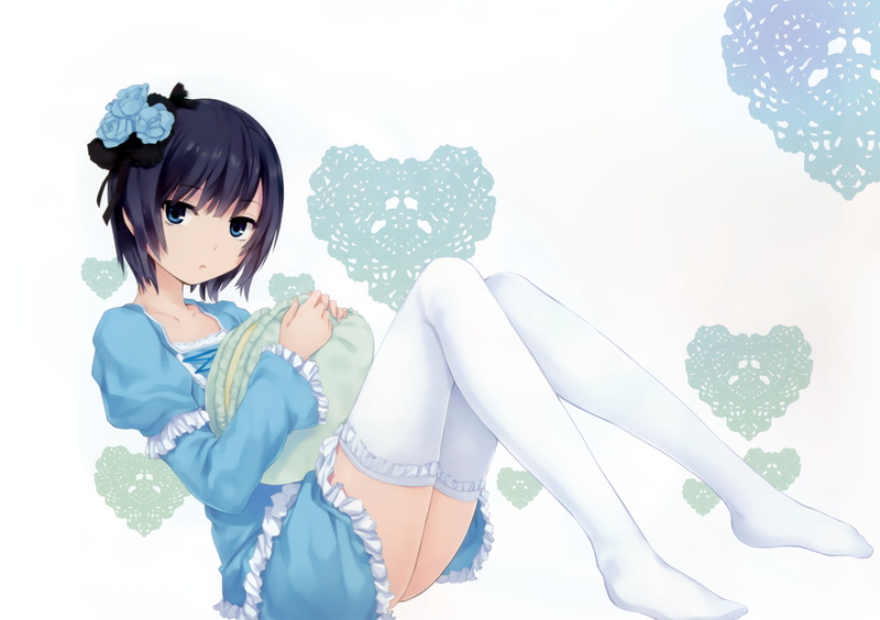 Coffee Kizoku, anime, one person, 1080P, beauty in nature, studio shot, beauty, lifestyles, hairstyle, sexy anime, Short Hair, clothing, looking at camera