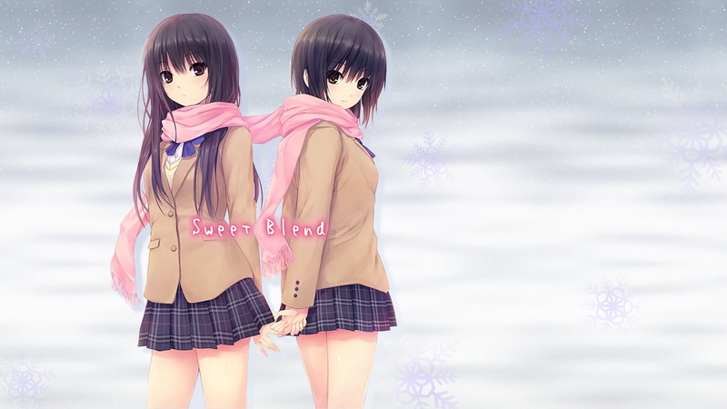  child, cloud - sky, blend, Shiramine Rika, fashion, females, three quarter length, Coffee Kizoku, scarf, 1080P, nature, pink color, togetherness