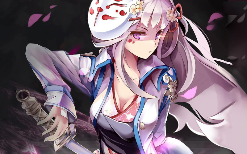 Crux Knight Pintail, purple eyes, pink hair, Sword Girls (game), 720P, anime games, anime girls