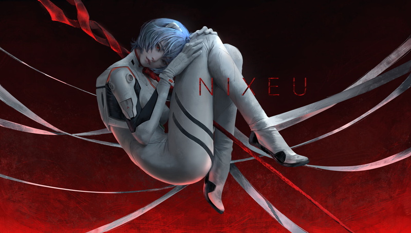 Nixeu, Neon Genesis Evangelion, digital art, Eva 00 (Evangelion), 720P