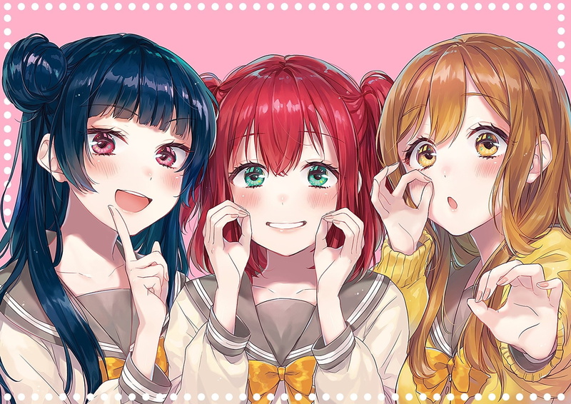 Love Live! Sunshine!!, Yoshiko Tsushima, 1080P, Anime, Ruby Kurosawa, Hanamaru Kunikida