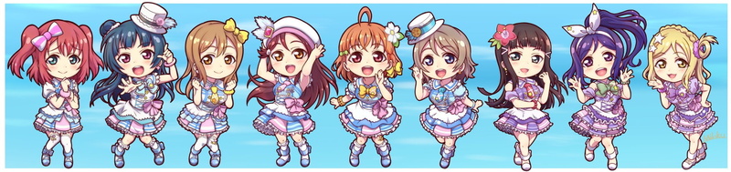 Riko Sakurauchi, Hanamaru Kunikida, You Watanabe, Ruby Kurosawa, Chika Takami, Anime, Love Live! Sunshine!!, Yoshiko Tsushima, 1080P, Mari Ohara, Kanan Matsuura