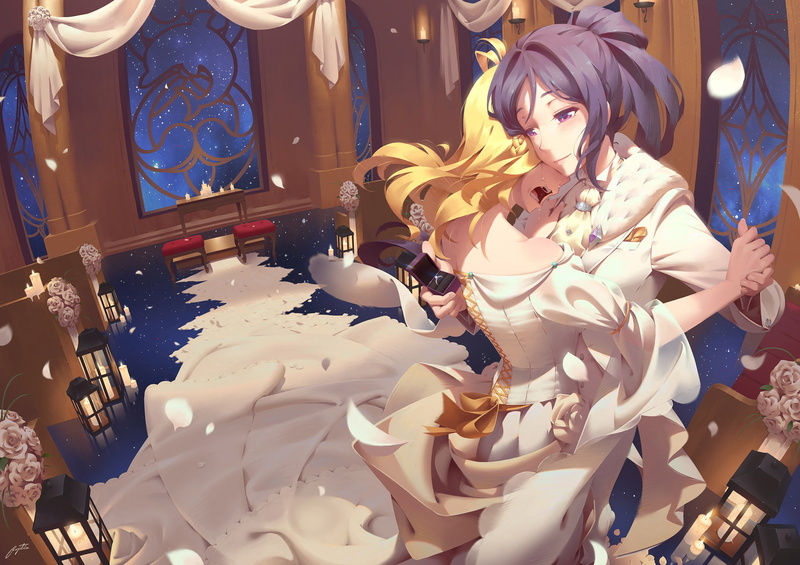 craft, festival, Matsuura Kanan, 1080P, art and craft, sculpture, toy, Regition, anime girls, celebration, high angle view, representation, religion, statue