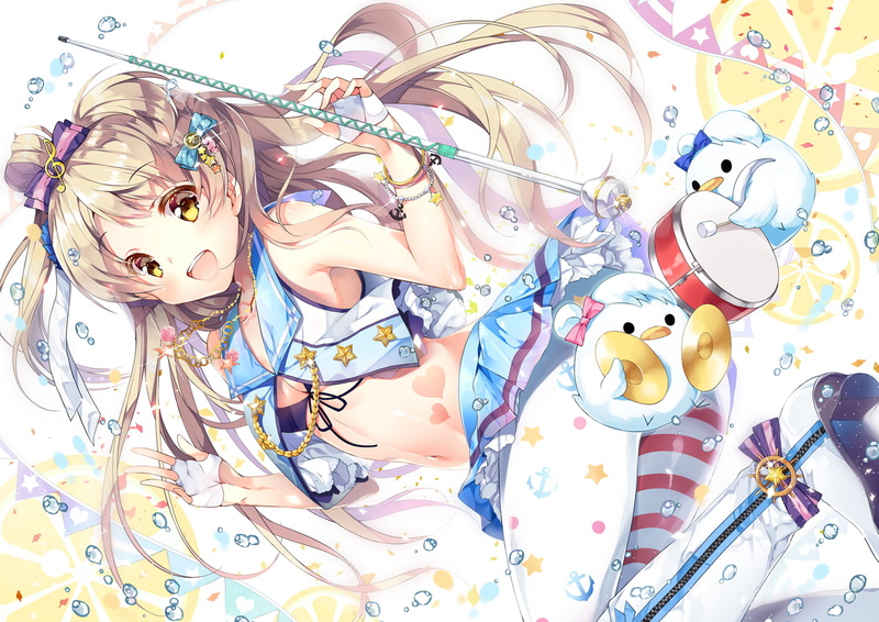 abundance, indoors, full frame, celebration, multi colored, complexity, high angle view, close-up, anime, still life, anime girls, animal representation